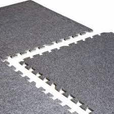 rubber grey interlocking gym mat