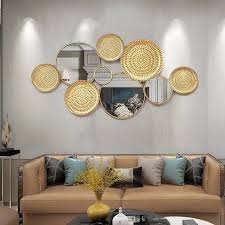 Circular Discs Mirror Metal Wall Art