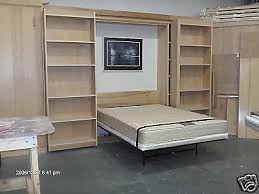 murphy library bed queen size cabinet