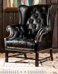 barbarossa tufted leather chair fine
