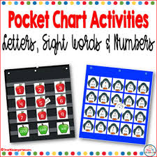 Pocket Chart Activities Letters Sight Words And Numbers