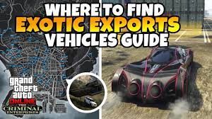 where to find exotic exports vehicles