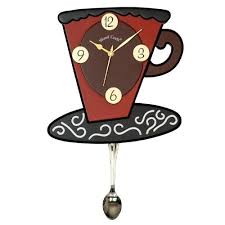 Wood Craft Wall Clock Red W 203p In