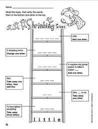 Use with students in the within word pattern stage. 7 First Grade Word Ladders Ideas Word Ladders Word Work Phonics