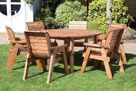 6 Seater Round Outdoor Garden Table Set