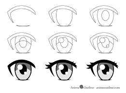 Female anime eyes updated by sakura13. How To Draw Female Anime Eyes Tutorial Animeoutline
