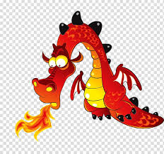 dragon fire breathing ilration red