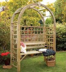 45 Garden Arbor Bench Design Ideas