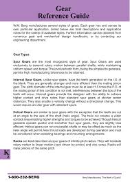 Gear Reference Guide Spur Gears Sprockets Pages 1 15