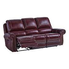 ss leather reclining sofa