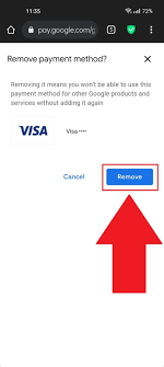 remove credit card from roblox account