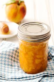 peach jam without pectin homemade in