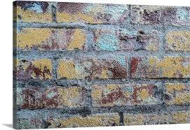 Close Up Of Old Brick Wall Large Solid Faced Canvas Wall Art Print Great Big Canvas