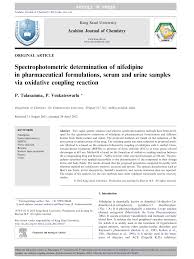 pdf spectrophotometric determination