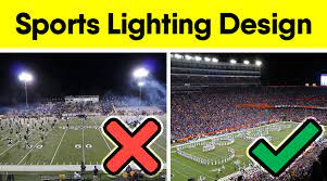 best lighting design for football field