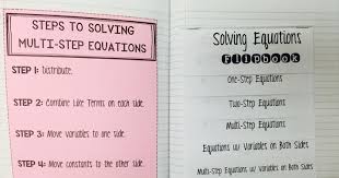 Solving Equations Flip Book For Inb