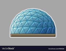 Icon Geodesic Dome Flat Royalty Free