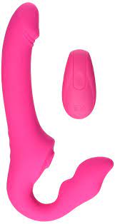 Strap U Mighty Licker 10X Premium Silicone Strapless Dildo with Licking &  Vibrating Shaft Remote Control for Pegging Men Women Couples, Rechargeable  Sex Massager Vibrator Strapon Toy, Pink, AG906 : Amazon.ca: Health