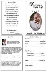73 Best Printable Funeral Program Templates Images Funeral Cards