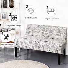 The armen living regis contemporary loveseat is a wonderful addition to the modern household. Buy Giantex Armless Loveseat Sofa Modern Sofa Chair Couch Wood Living Room Leisure Fabric Furniture Letter Design Online In Indonesia B07gwjxtsr