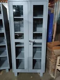 Grey Glass Door Cabinet 2