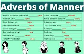 What are adverbs of manner? Adverbs Of Manner Online Activity