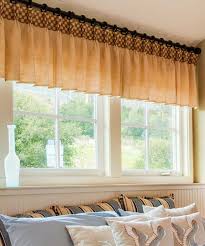 soft window treatments around or above beds
