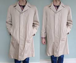 Mens Vintage Brooks Brothers Trench