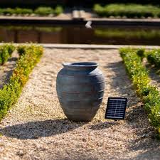 49cm Solar Bubbling Vase Fountain Water