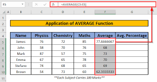 calculate average percene in excel