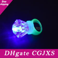 Led Glowing Diamond Finger Ring Birthday Decoration Party Favors Novelty Flashing Light Up Toys For Kids Wholesale Princess Party Favors Princess Party Supplies From Cslikdd 0 83 Dhgate Com