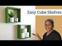 How To Make Wall Cube Shelves Easy