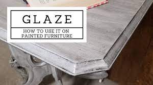 adding glaze to painted furniture you