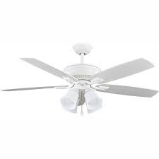 Hampton Bay 57238 Devron 52 In Led Indoor Matte White Ceiling Fan With Light Kit