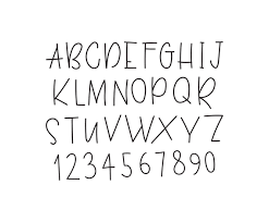 complete font alphabet vector art
