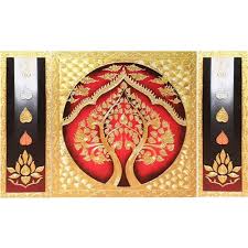 golden bodhi tree painting gold leaf