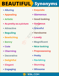 110 synonyms for beautiful with