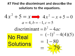 solving quadratic equations using the