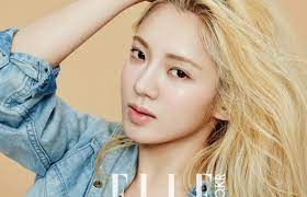 snsds hyoyeon is dewy skinned in elle