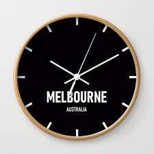 Melbourne Time Zone Newsroom Clock Wall