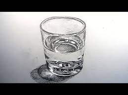 How To Draw A Glass Of Water You