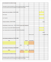 Bank Reconciliation Example 5 Free Word Pdf Documents