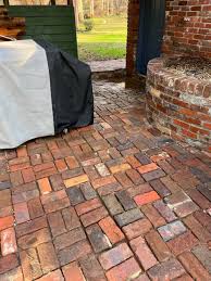 Moss And Algae Brick Paver Cleaning In