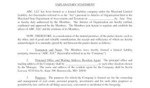 Sample Operating Agreement Template Corporation Operating