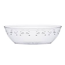 11 Clear Oval Serving Bowl