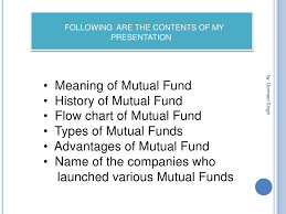 Presentation On Mutual Funds And Its Types
