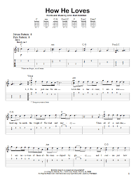 View different ukulele chords by selecting key, type, and position. How He Loves By David Crowder Band Easy Guitar Tab Guitar Instructor