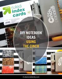 diy mini notebooks with the cinch