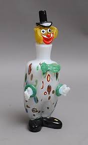 Carafe Glass Clown Luigi Barbaro