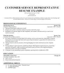 Resume Sample For Customer Service Agent Customer Service Rep Resume